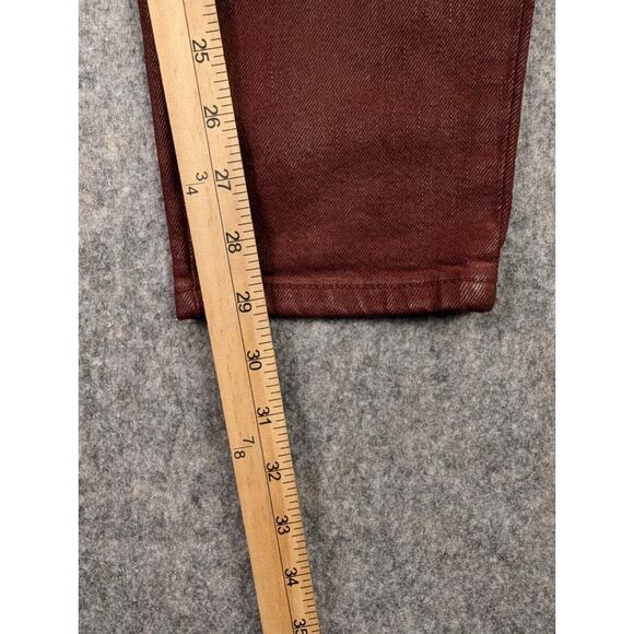 Banana Republic Skinny Jeans 28 Women's Mid-Rise Red Pants 29" Inseam Stretch - Picture 6 of 10